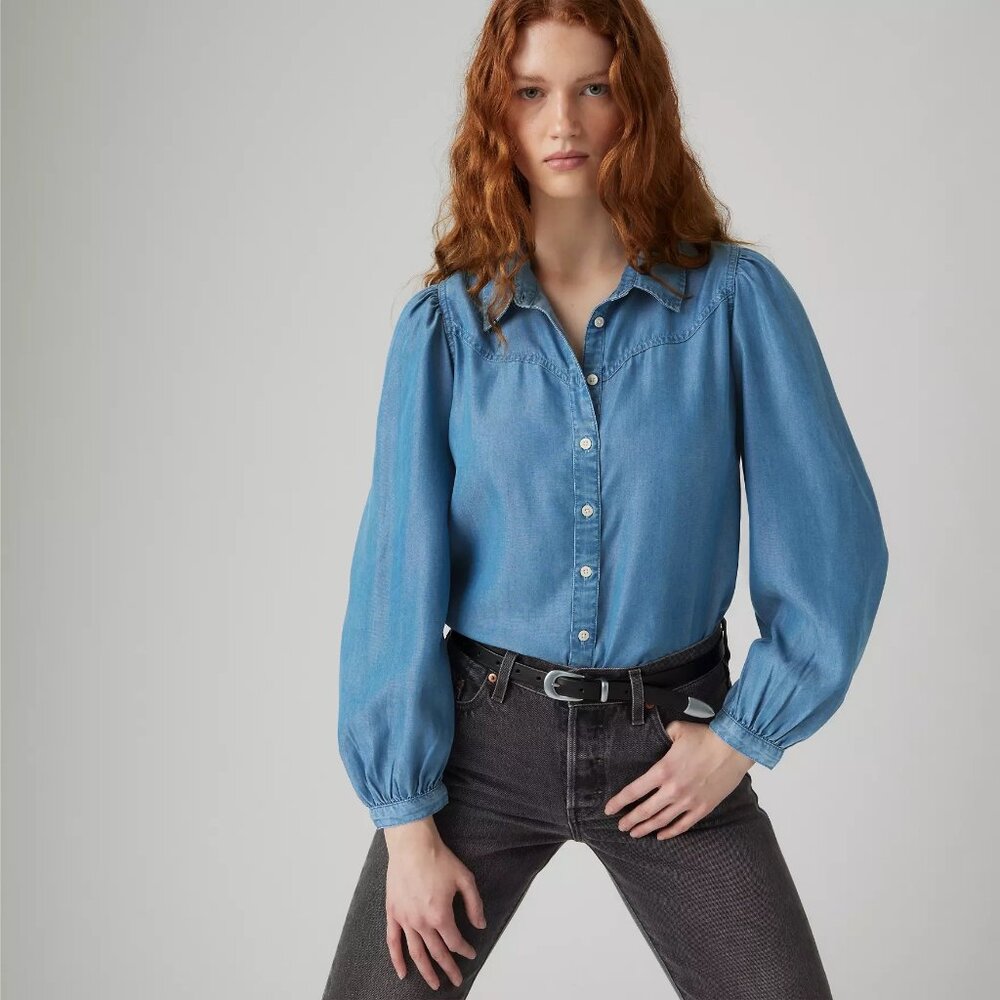 Size: L NWT Levi's Journey Western Shirt